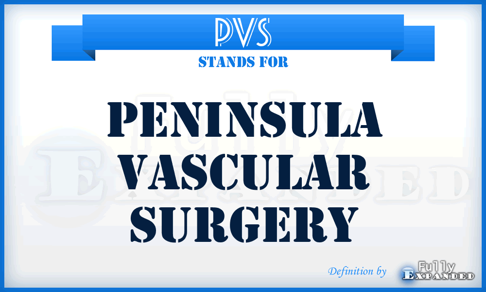 PVS - Peninsula Vascular Surgery