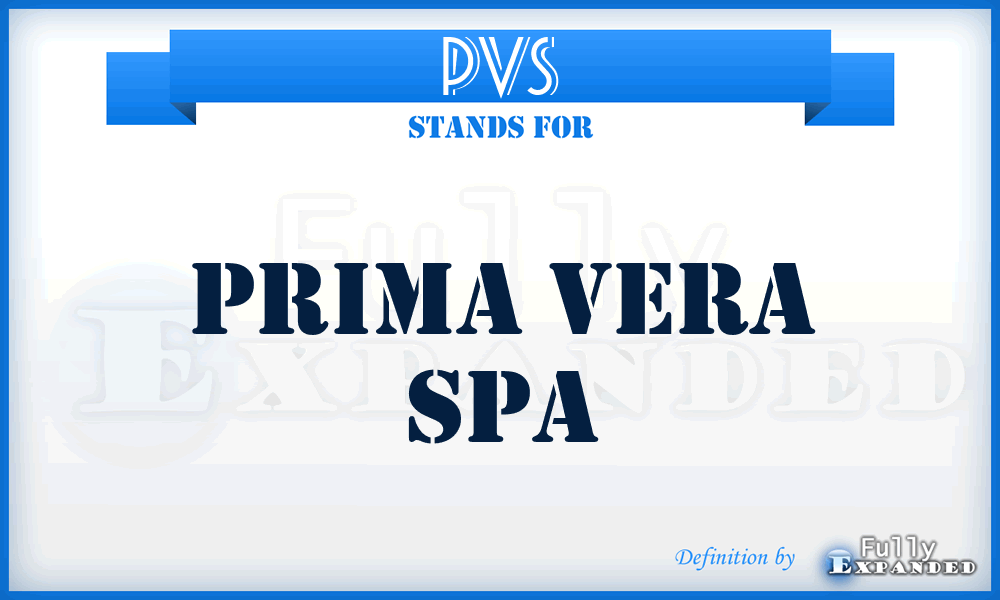 PVS - Prima Vera Spa