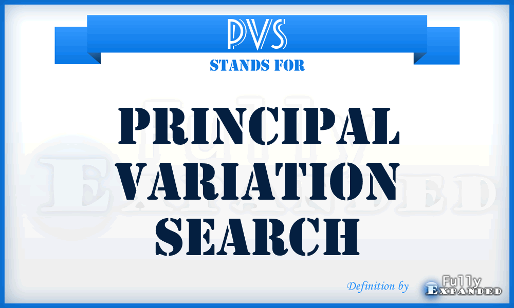 PVS - Principal Variation Search