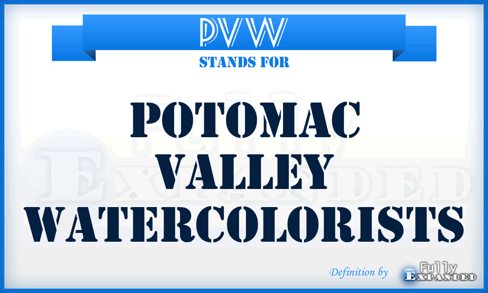 PVW - Potomac Valley Watercolorists