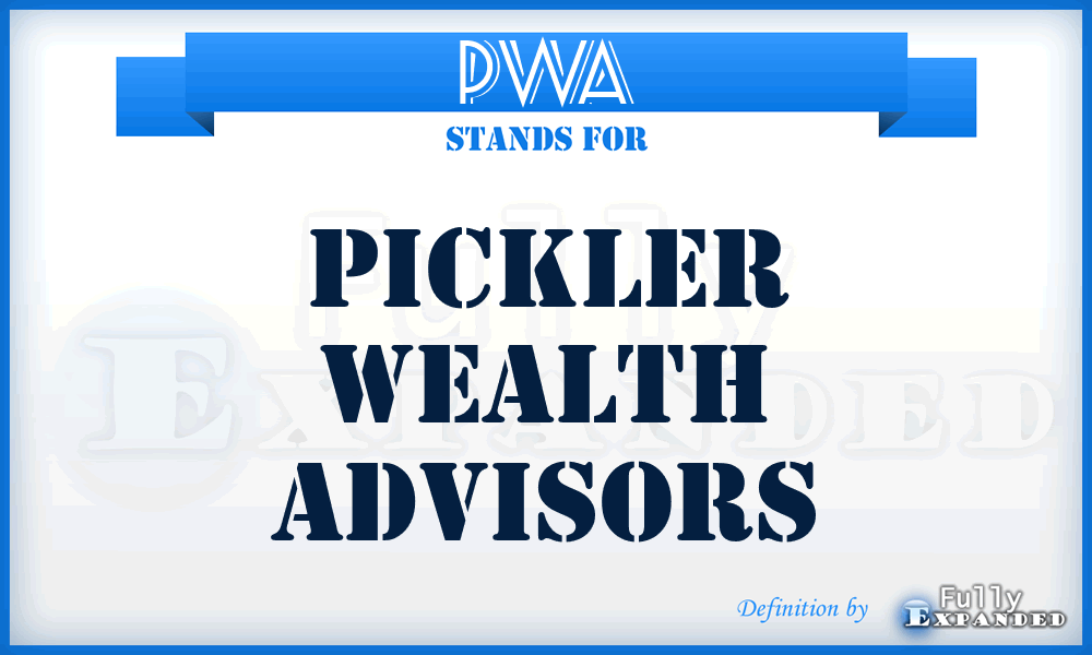 PWA - Pickler Wealth Advisors