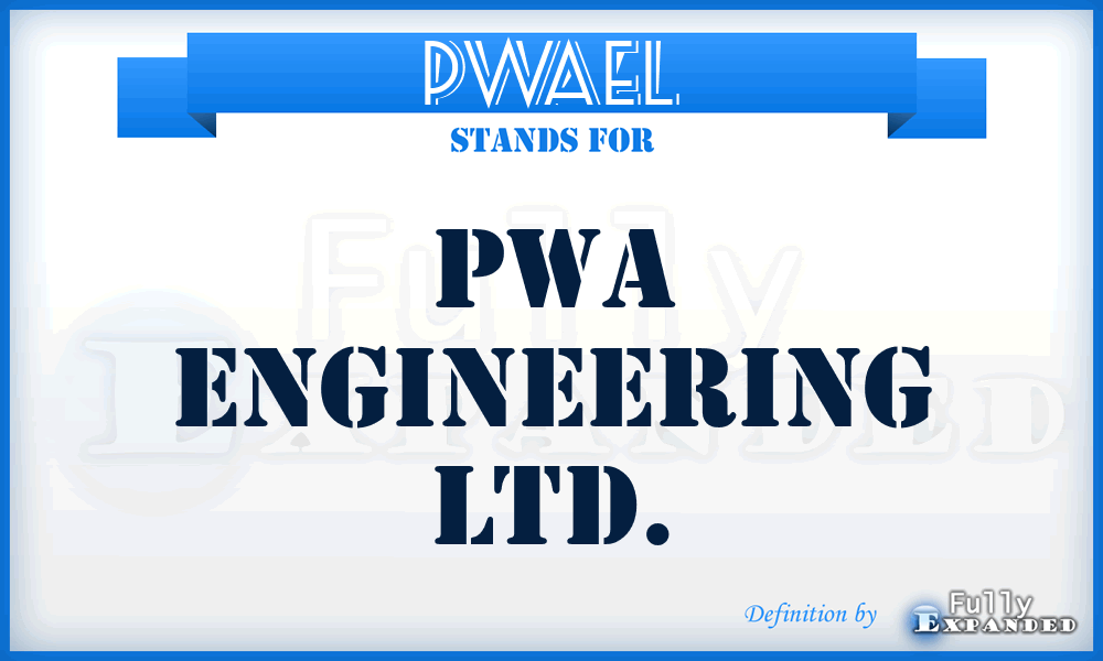 PWAEL - PWA Engineering Ltd.
