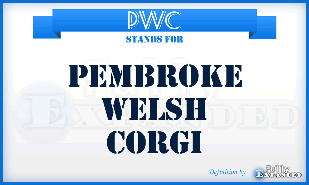 PWC - Pembroke Welsh Corgi