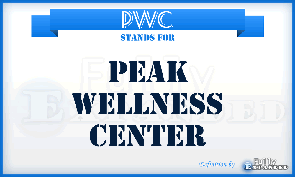 PWC - Peak Wellness Center