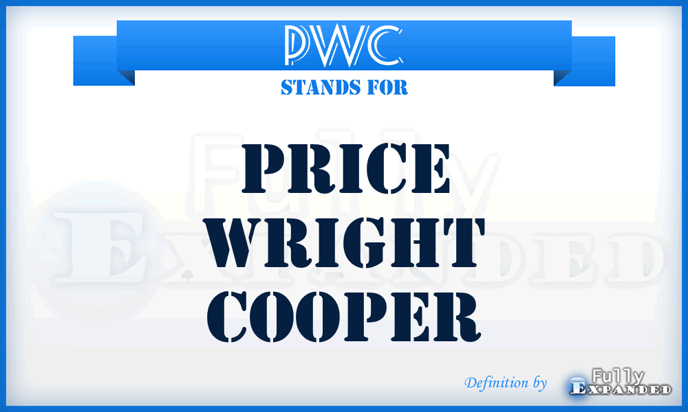 PWC - Price Wright Cooper