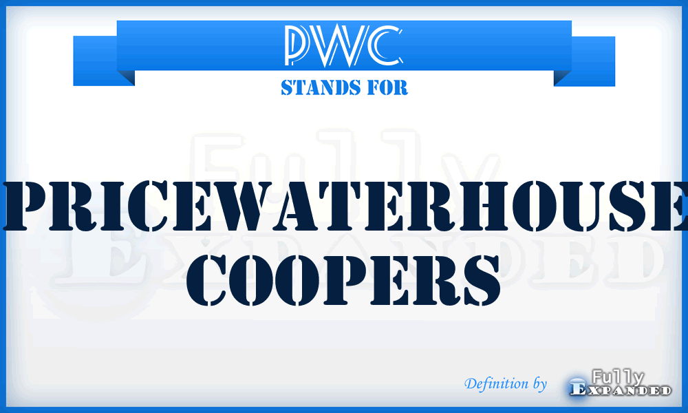 PWC - PriceWaterhouse Coopers