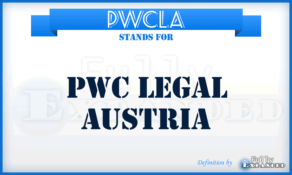 PWCLA - PWC Legal Austria