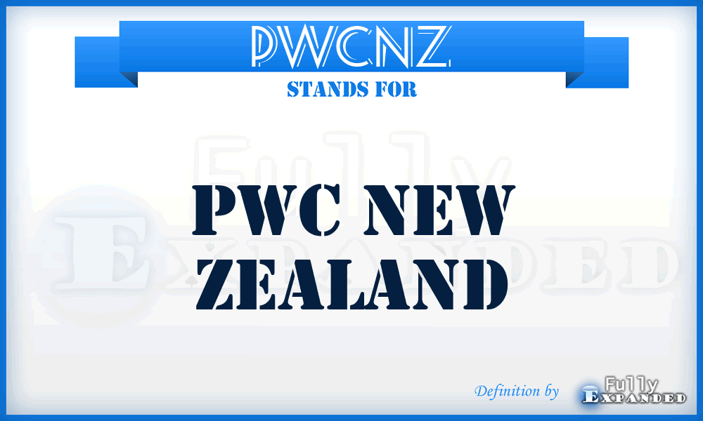 PWCNZ - PWC New Zealand