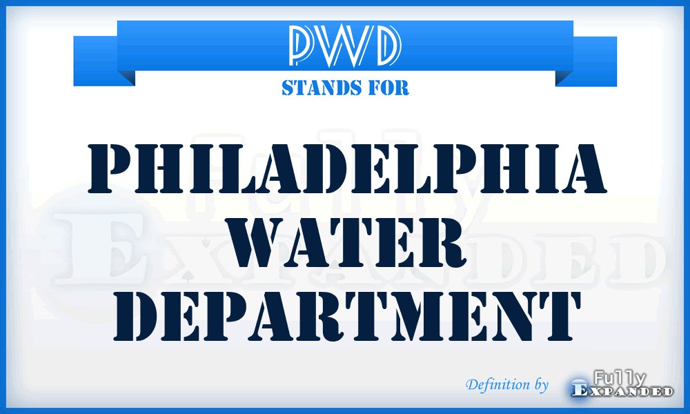 PWD - Philadelphia Water Department