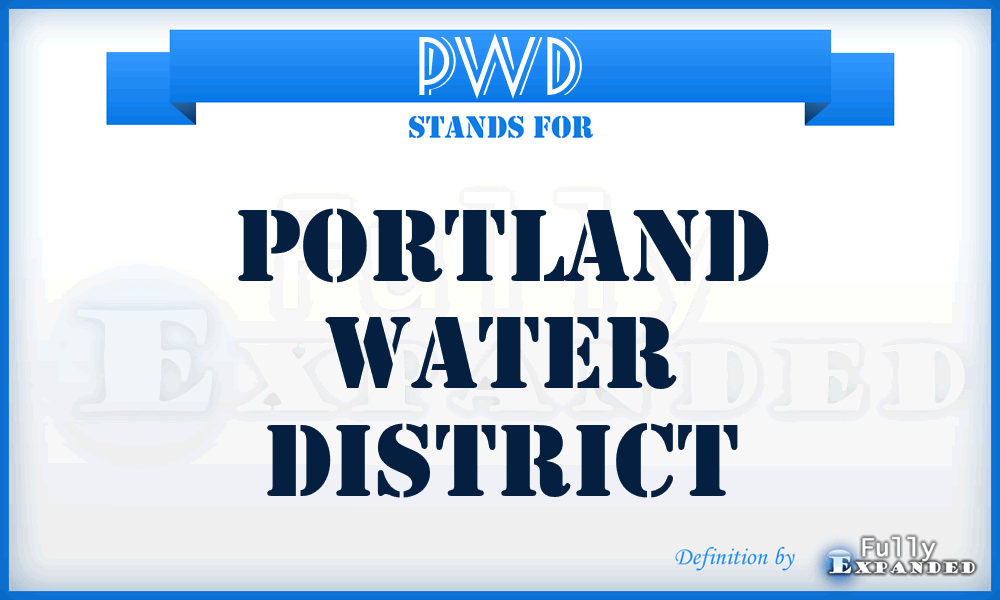 PWD - Portland Water District