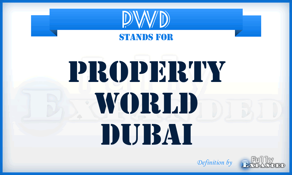 PWD - Property World Dubai