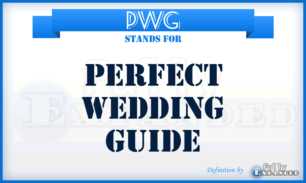 PWG - Perfect Wedding Guide