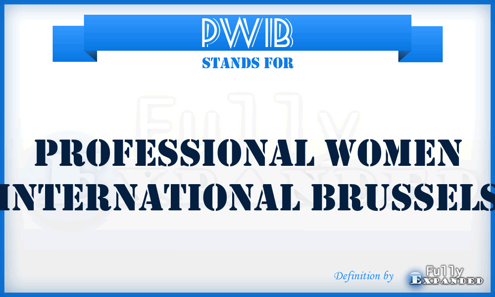 PWIB - Professional Women International Brussels