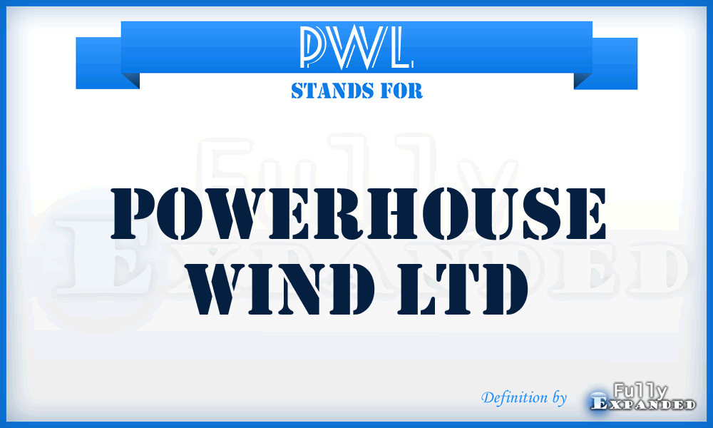 PWL - Powerhouse Wind Ltd