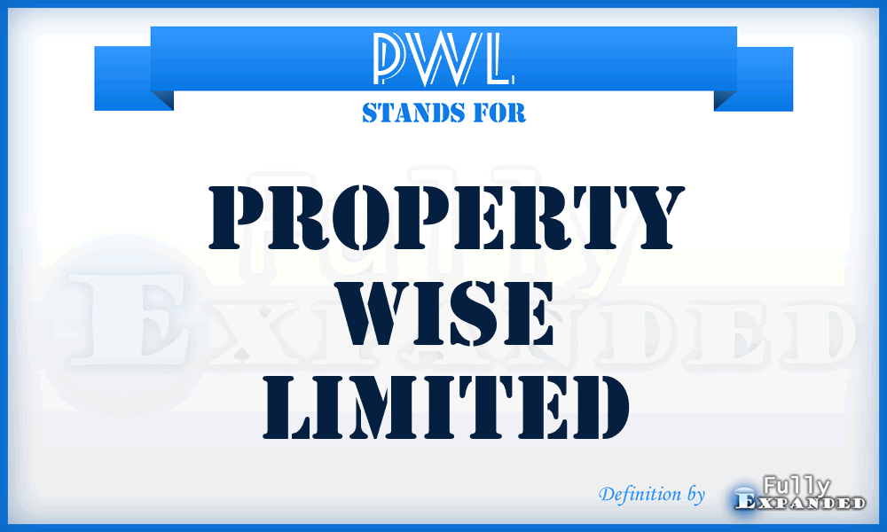 PWL - Property Wise Limited