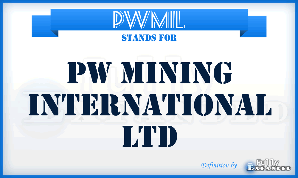 PWMIL - PW Mining International Ltd