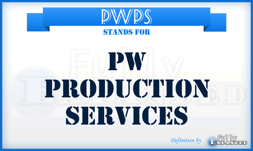 PWPS - PW Production Services