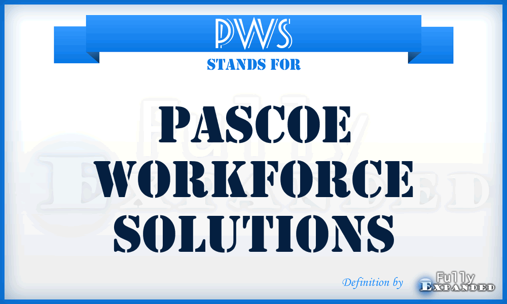 PWS - Pascoe Workforce Solutions