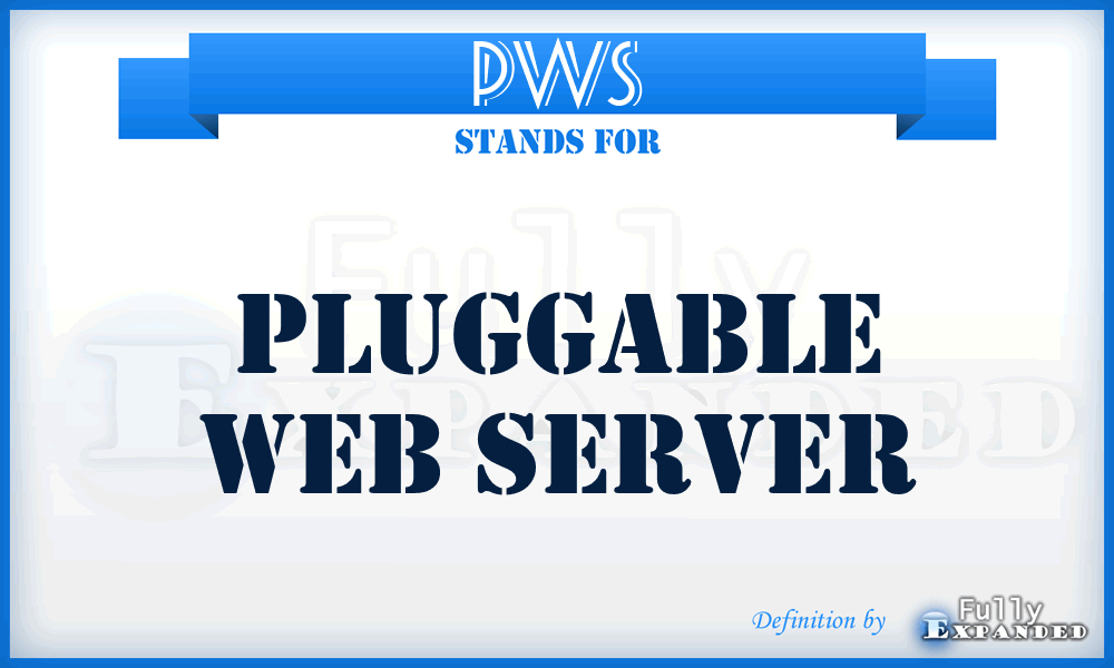 PWS - Pluggable Web Server