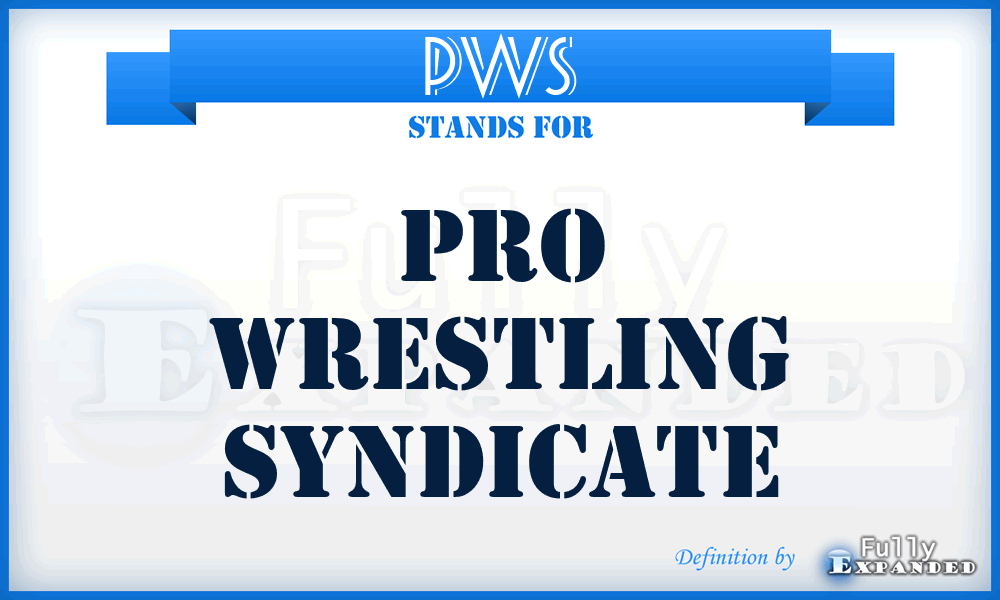 PWS - Pro Wrestling Syndicate