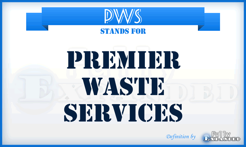 PWS - Premier Waste Services