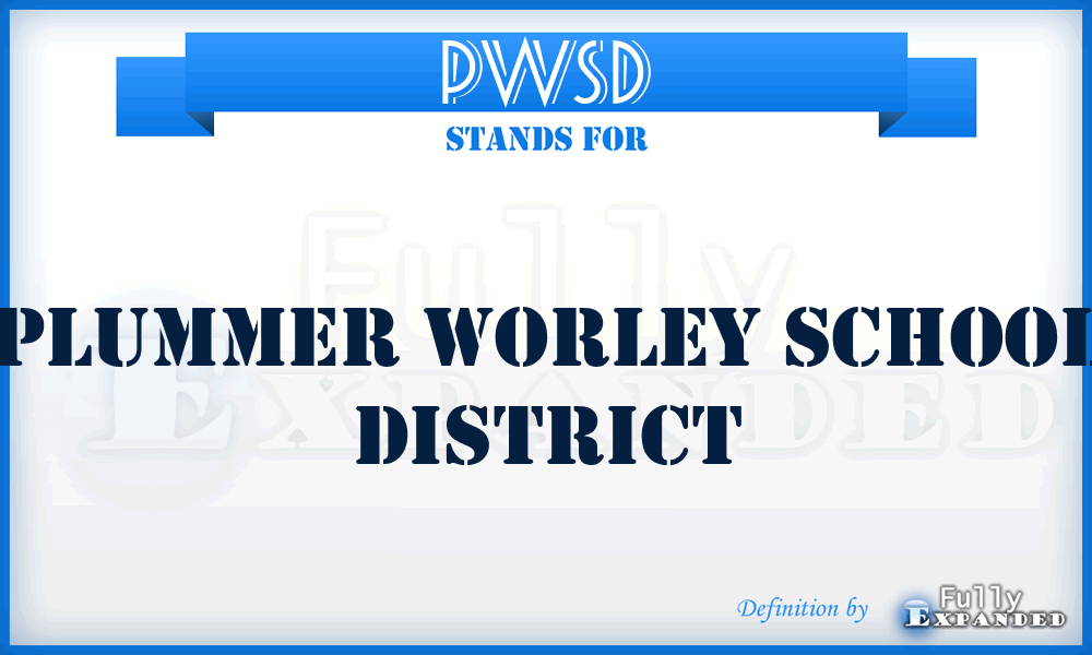 PWSD - Plummer Worley School District