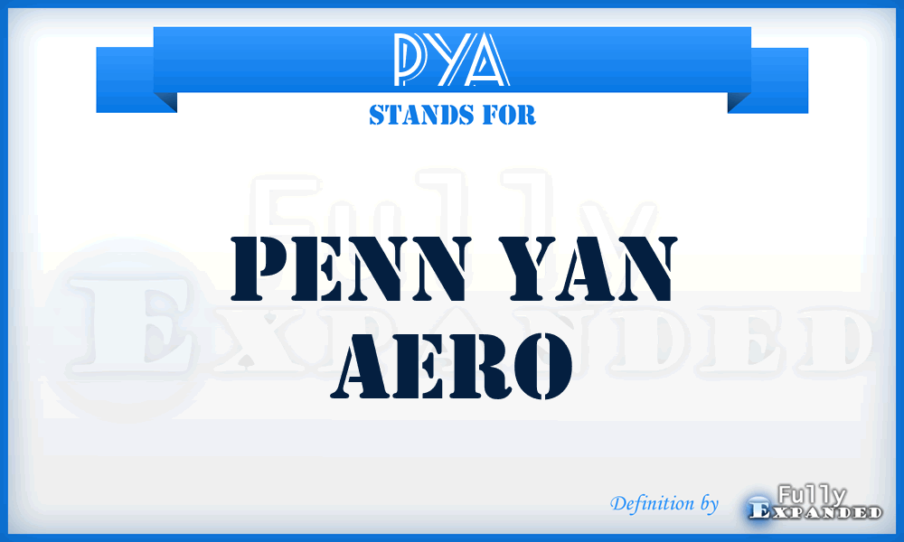 PYA - Penn Yan Aero