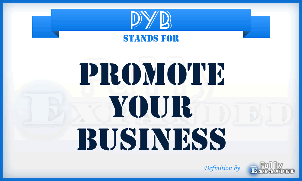 PYB - Promote Your Business