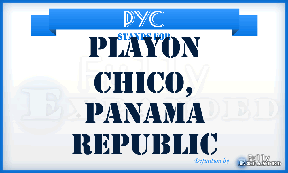 PYC - Playon Chico, Panama Republic