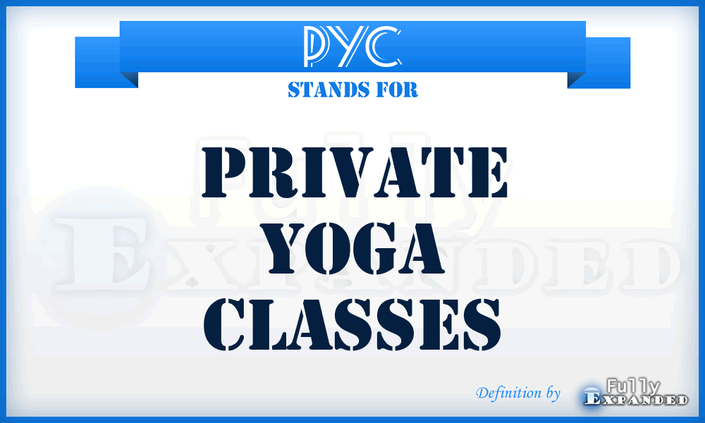 PYC - Private Yoga Classes