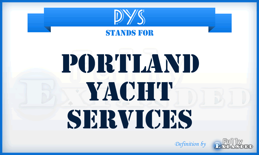 PYS - Portland Yacht Services