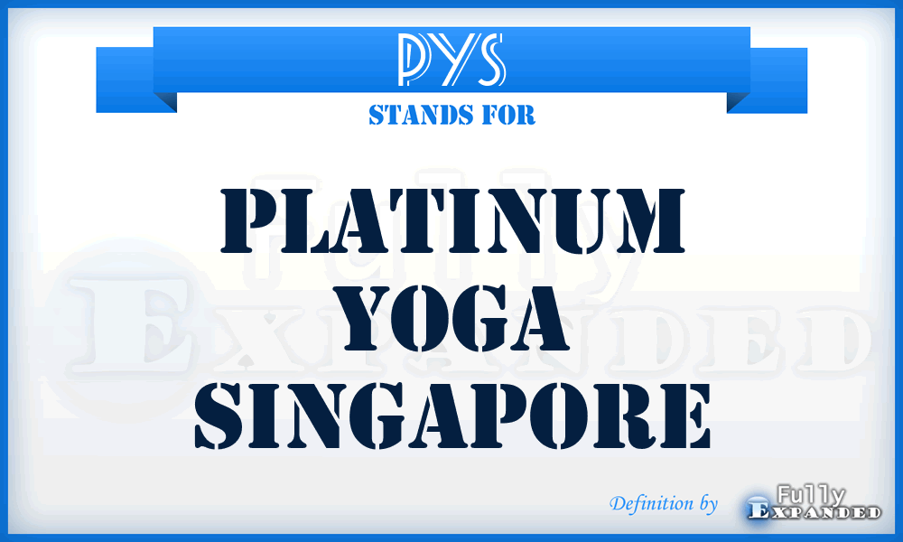 PYS - Platinum Yoga Singapore