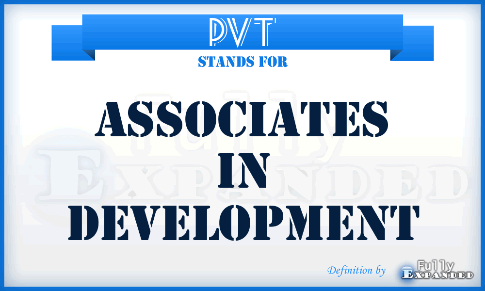 Pvt - Associates in Development