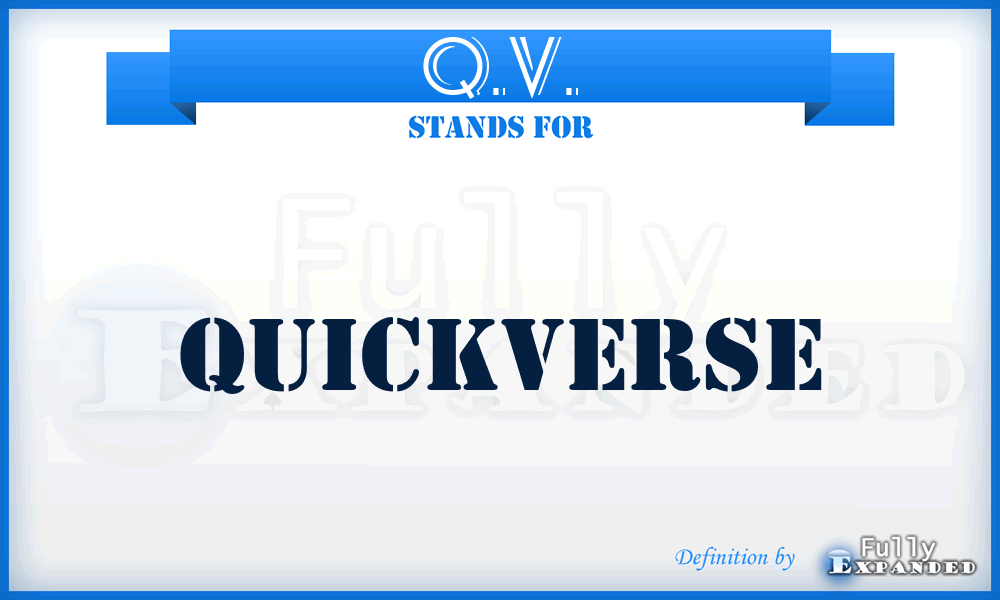 Q.V. - QuickVerse