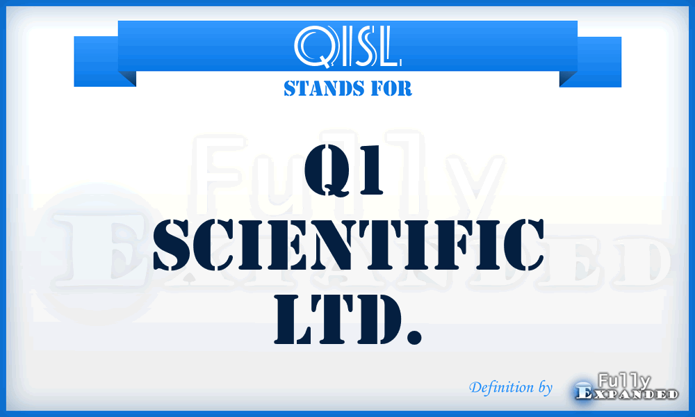 Q1SL - Q1 Scientific Ltd.