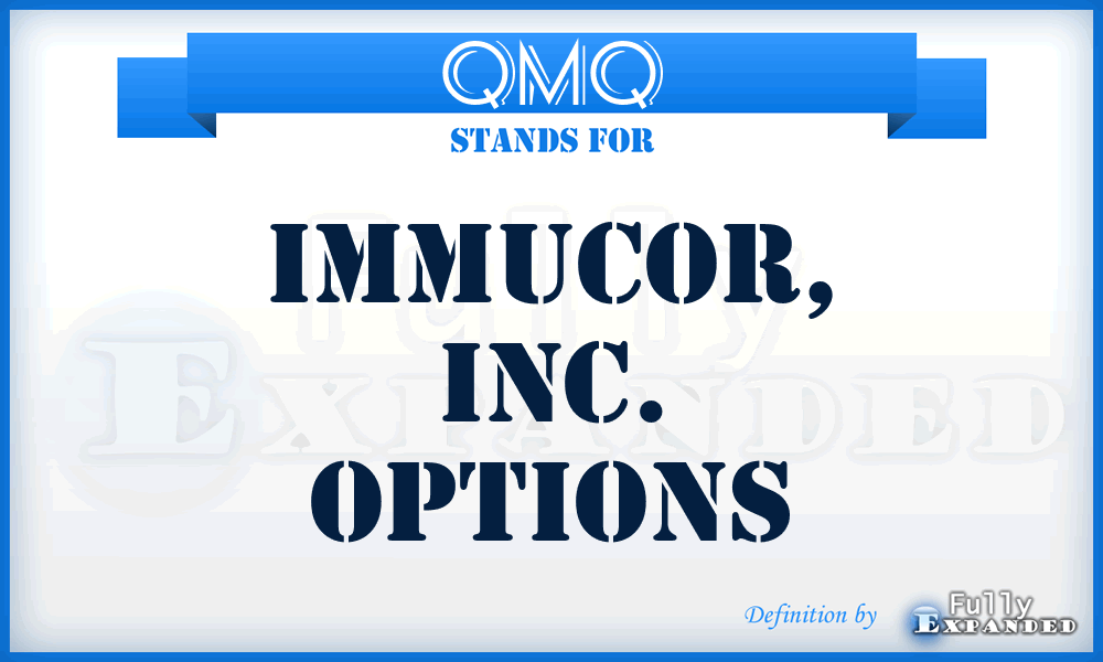 QMQ - Immucor, Inc. options