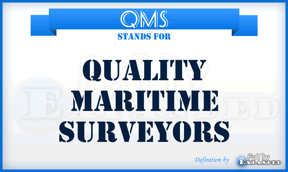 QMS - Quality Maritime Surveyors