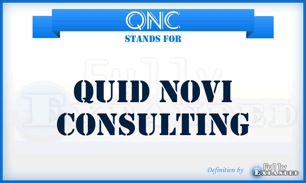 QNC - Quid Novi Consulting