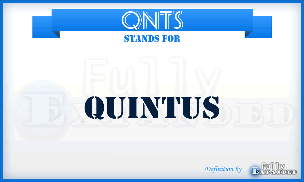 QNTS - Quintus