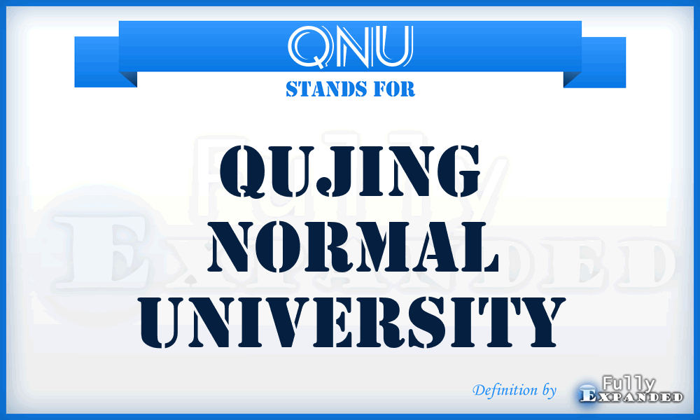 QNU - Qujing Normal University