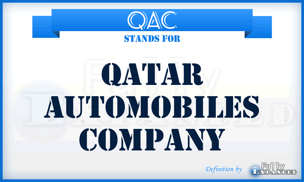QAC - Qatar Automobiles Company