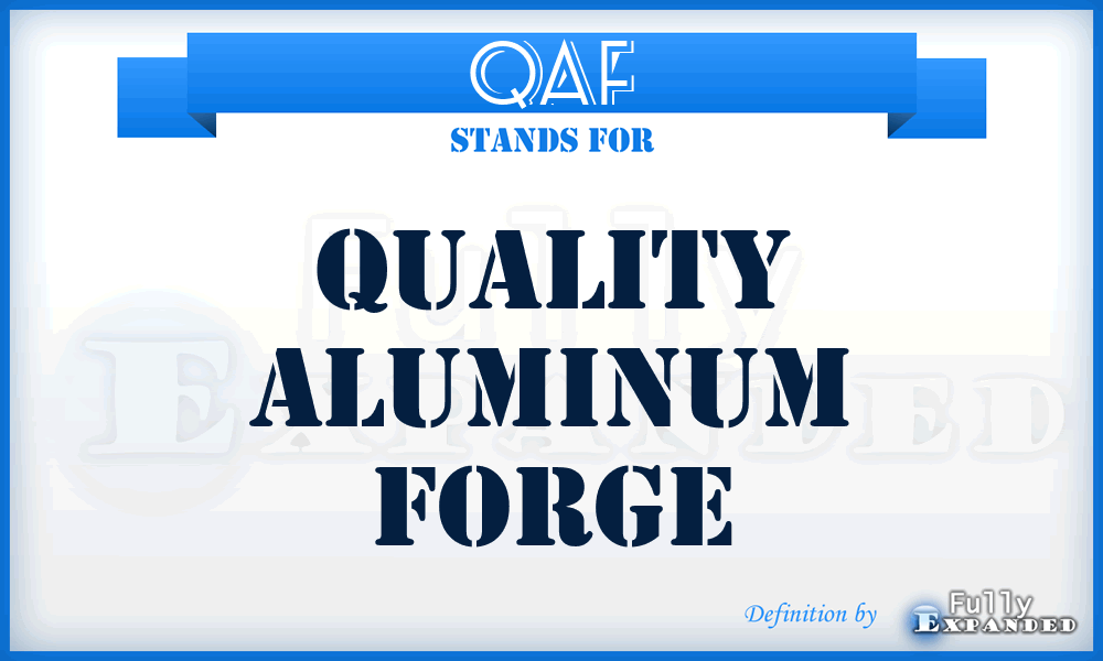 QAF - Quality Aluminum Forge