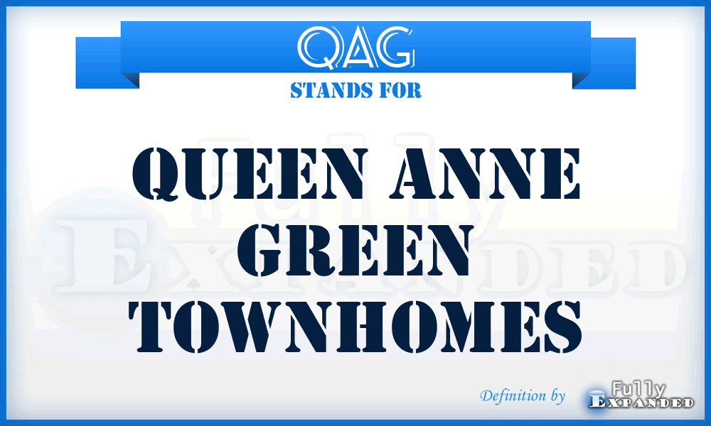 QAG - Queen Anne Green townhomes