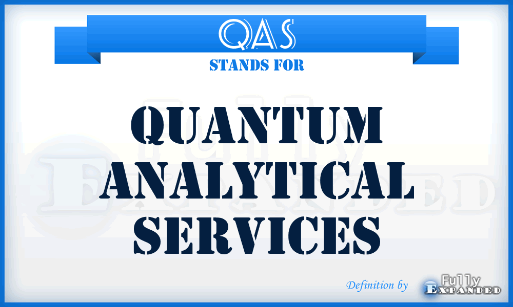 QAS - Quantum Analytical Services