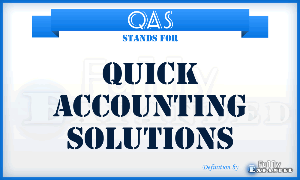 QAS - Quick Accounting Solutions