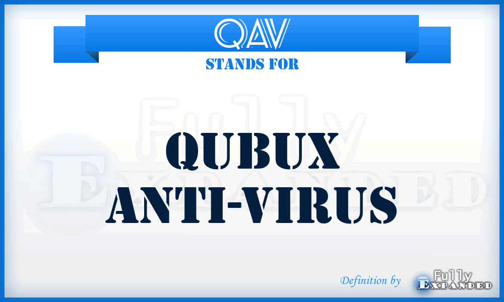 QAV - Qubux Anti-Virus