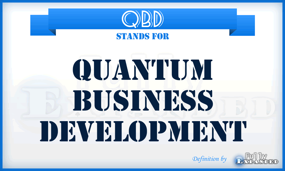 QBD - Quantum Business Development