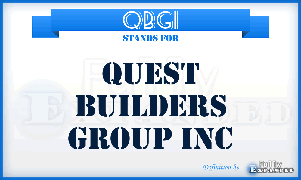 QBGI - Quest Builders Group Inc