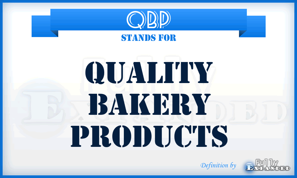 QBP - Quality Bakery Products