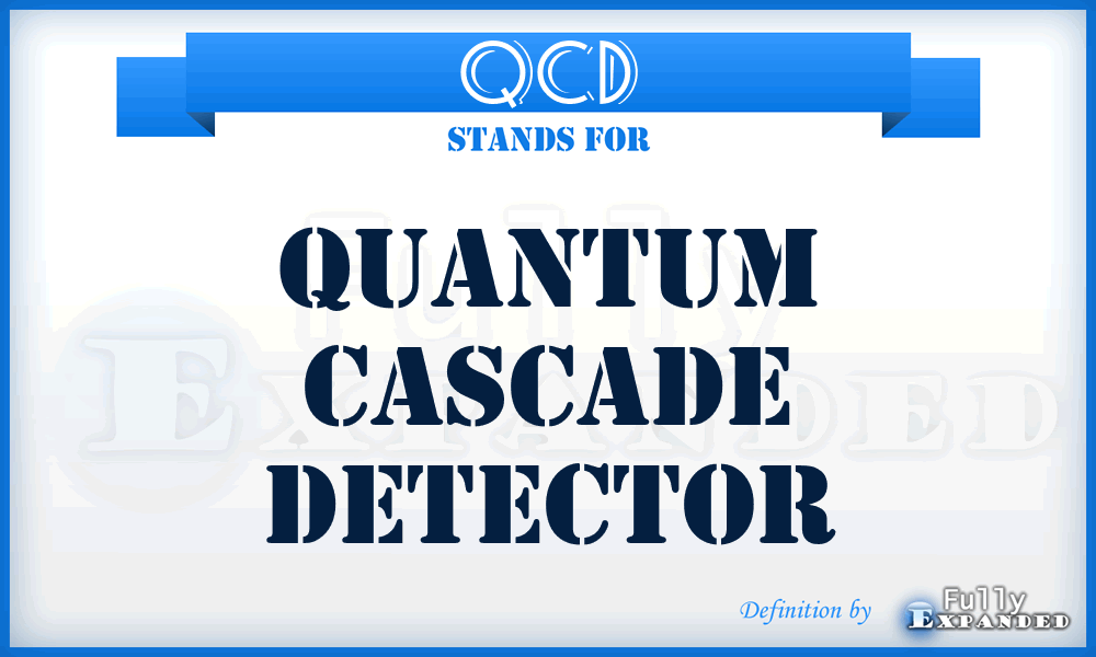 QCD - quantum cascade detector